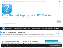 Tablet Screenshot of pc-hilfe.pc-meister.ch